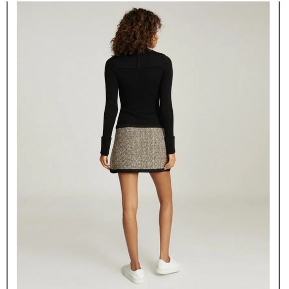 SOLD-Reiss Kelly Black knitted Kelly dress - Picture 4 of 9